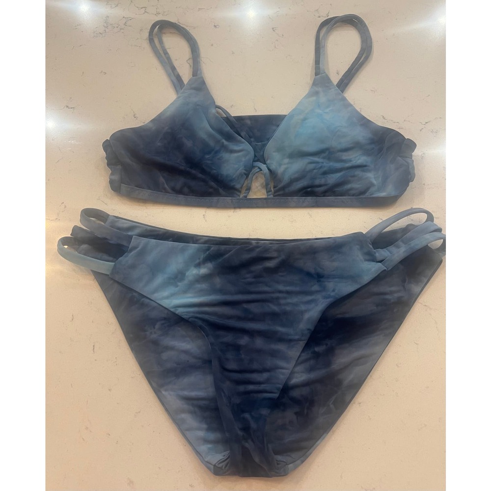 Isabella Rose Blue Tye Dye Bikini